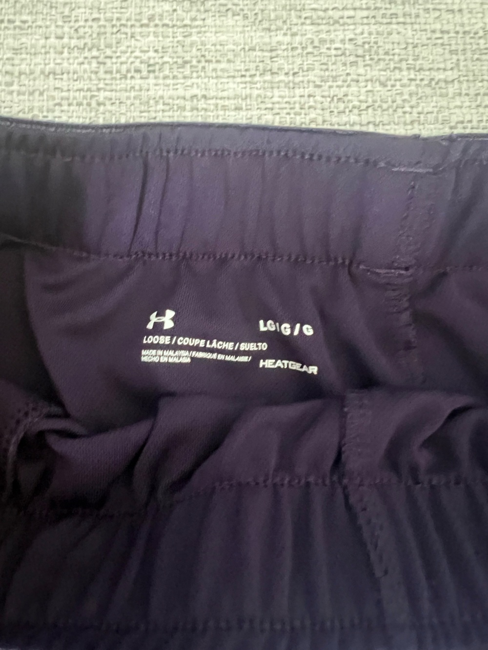 Under Armour Women’s Deep Purple Layered Athletic Shorts - Picture 2 of 2